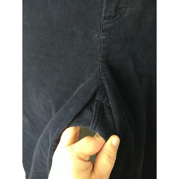 Talbots Corduroy Pants Womens Size 10 Straight Stretch Casual 5 Pocket Blue - Picture 4 of 10